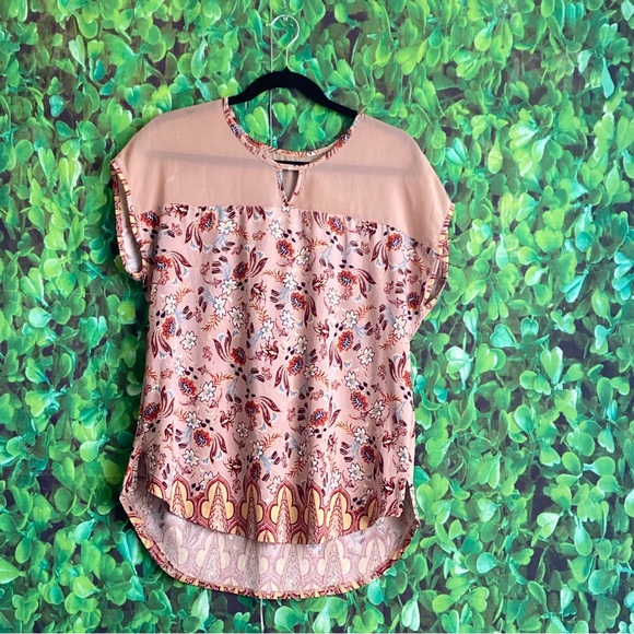 Source Unknown Tops - Floral Pink Women's Top